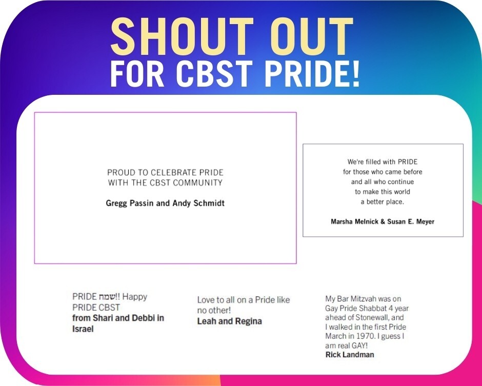 CBST Pride Shout Out